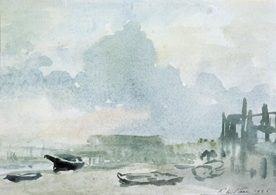 The Beach, Shoreham, 1928 by Philip Wilson Steer